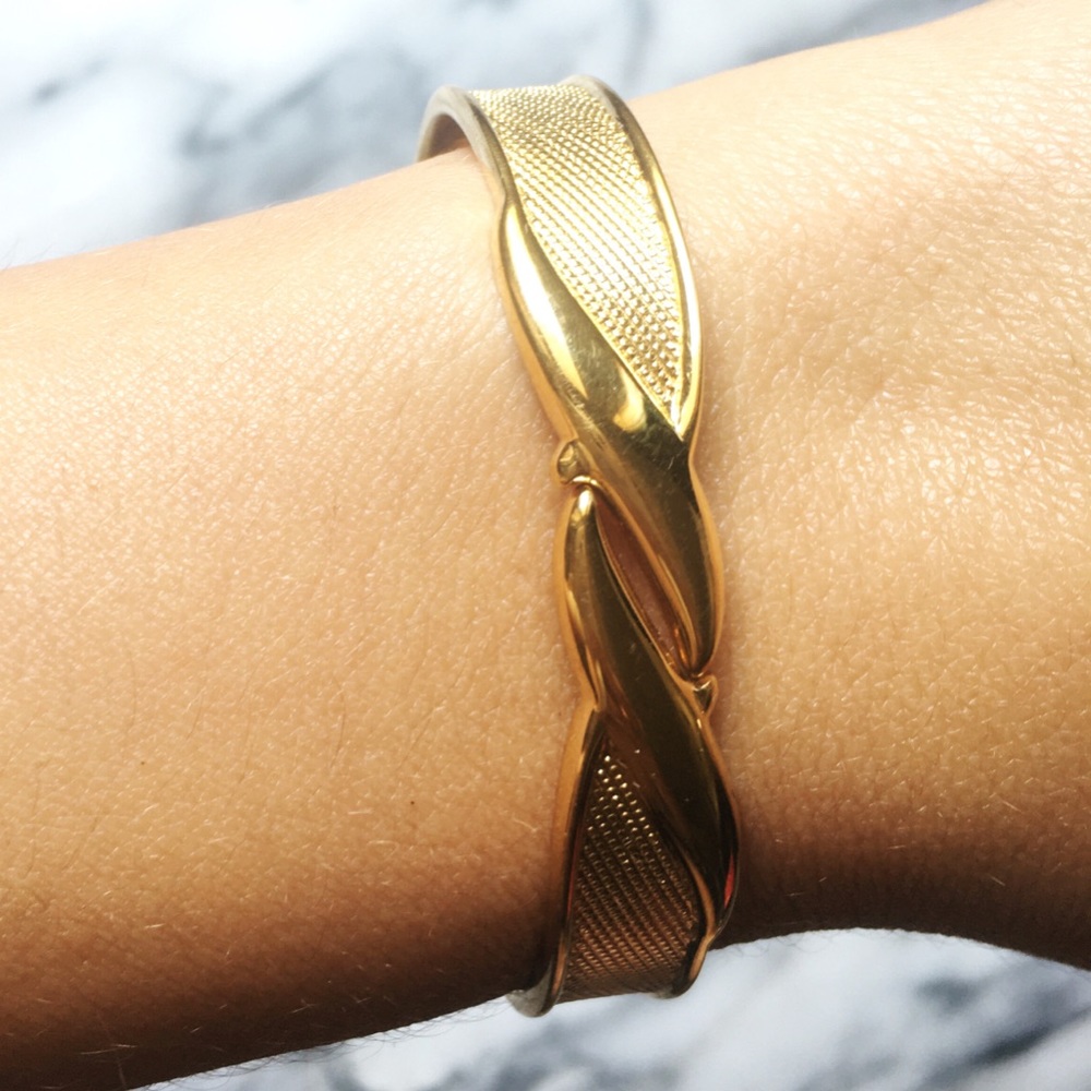 Vintage Monet gold bangle